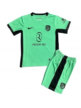 Otroški Nogometna dresi replika Atletico Madrid Tretji 2023-24 Kratek rokav (+ hlače)